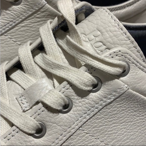 G. H. Bass & Co Mens Leather Sneakers Cream Size 13 - Picture 5 of 10